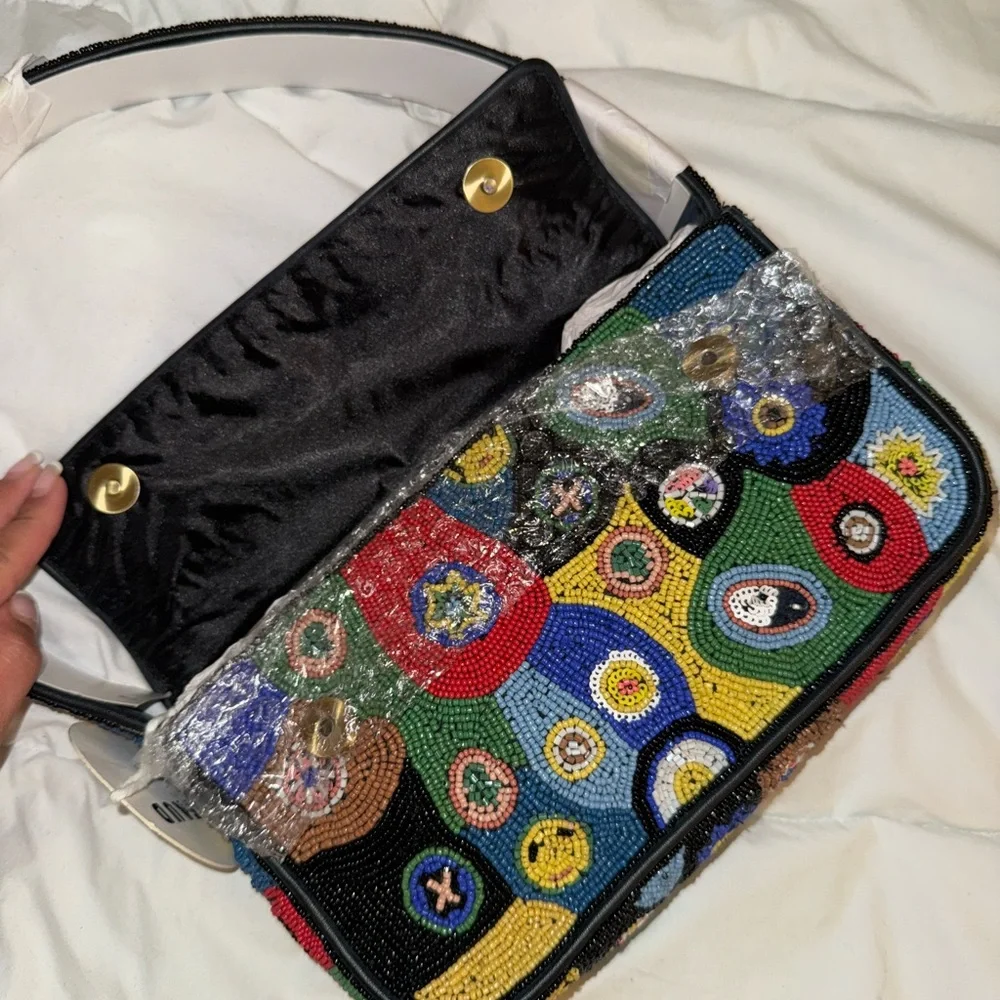STAUD TOMMY BAG - Colorful Beaded Women's Bag with designs - Picture 3 of 5